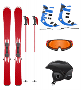 stockage matériel de ski