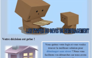 Infographie : devis déménagement par étapes