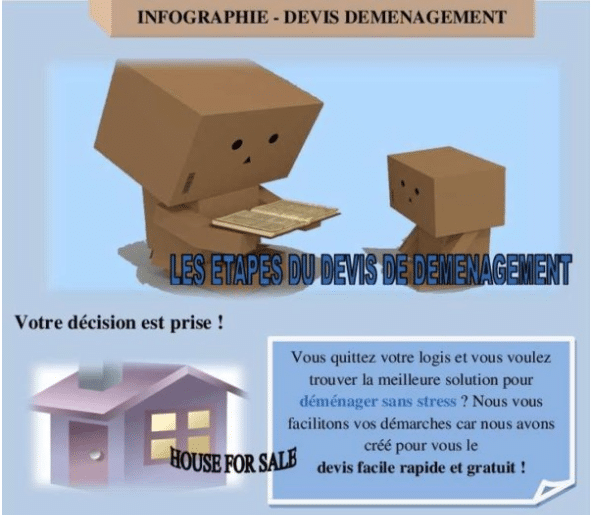 Infographie : le devis déménagement par étapes