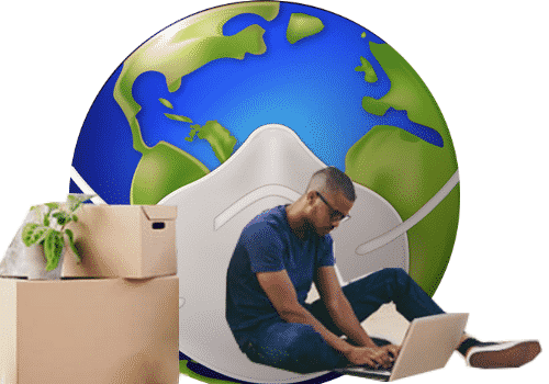 confinement et déménagement