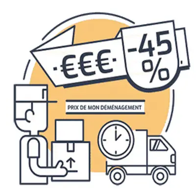 estimation de prix correspondant au volume du déménagement