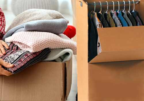 emballer ses vêtements pour déménager
