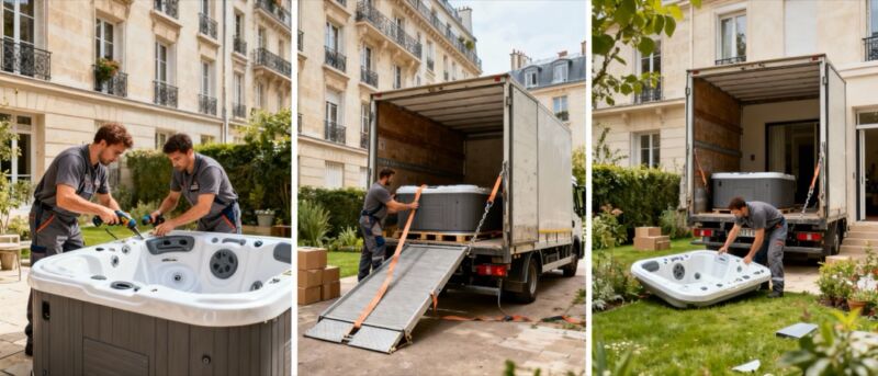 demenagement d’un SPA préparer un spa au déménagement