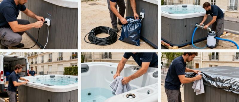 vider et sécher le spa débrancher vider spa avant déménagement