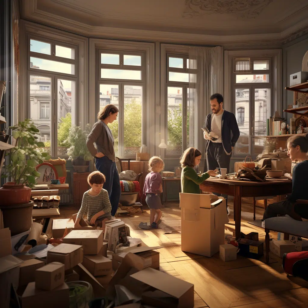 déménagement en famille