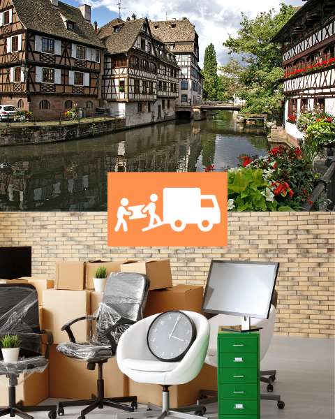 déménagement à strasbourg bas rhin carte de la ville