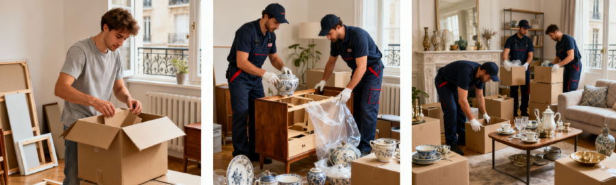 Formules de déménagement à Boulogne-Billancourt – Comparatif Trois formules de déménagement à Boulogne-Billancourt : économique (auto-emballage), standard et confort (service complet) avec déménageurs