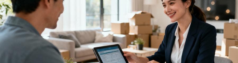 Client comparant devis déménageurs en ligne, recherche prestataires qualifiés Auvergne-Rhône-Alpes