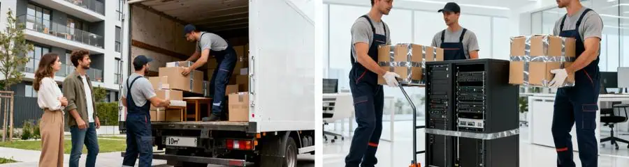 Diptyque déménagement résidentiel et professionnel, équipes adaptées chaque projet