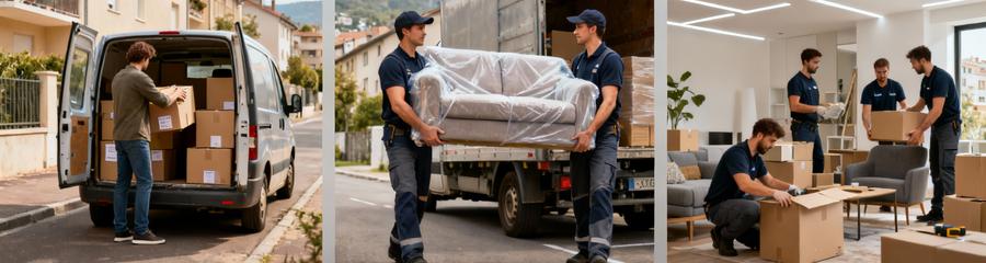 Triptyque formules déménagement Échirolles : économique, standard, confort avec équipes adaptées