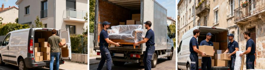 Triptyque formules déménagement Saint-Chamond : économique, standard, clé en main avec équipes adaptées
