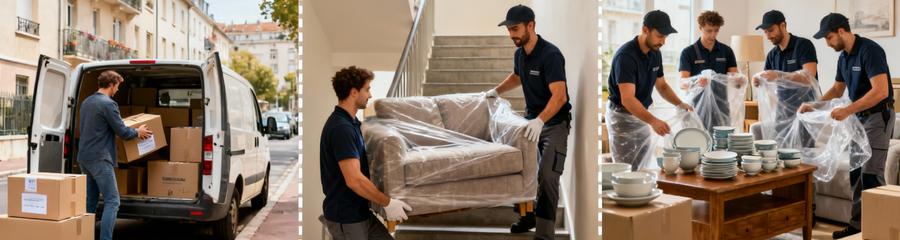 Comparatif trois formules déménagement Villeurbanne : économique, standard et confort avec équipes adaptées