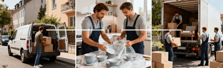 Triptyque formules déménagement Var : économique, standard et confort avec équipes adaptées