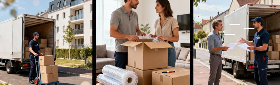 Trois formules de déménagement au Mans : chargement professionnel, emballage autonome, consultation accompagnée