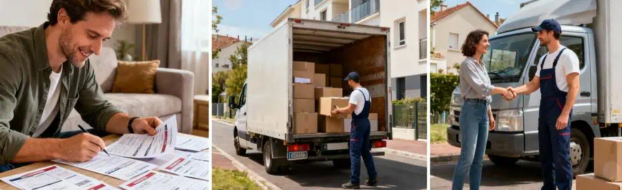 Processus de comparaison gratuite d'offres de déménagement à Trappes avec choix libre du professionnel
