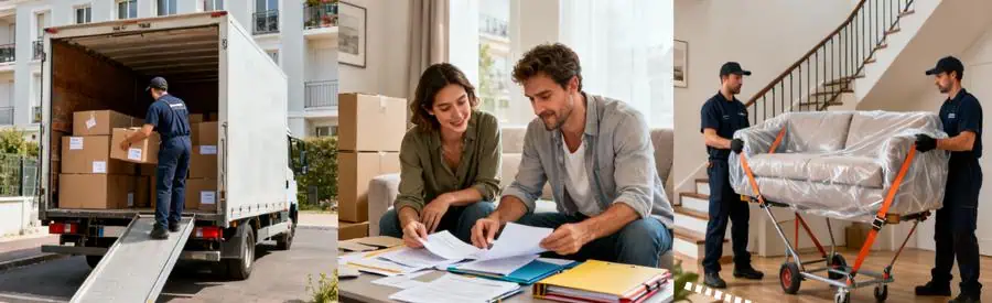 Comparaison visuelle des tarifs de déménagement à Chatou selon volume du logement et prestations choisies