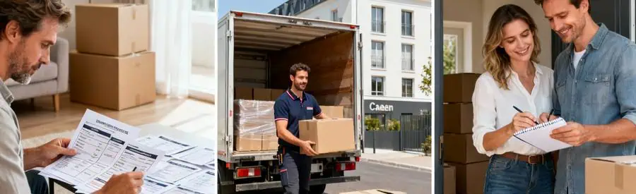 Comparaison des tarifs et services de déménagement à Caen, de la consultation d'offres au chargement professionnel