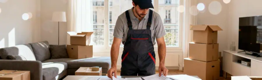 Déménageur consultant documents et offres de déménagement dans appartement à Champigny-sur-Marne