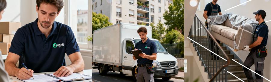 Critères de choix d'un déménageur : vérification dossier, camion en intervention et transport professionnel à Montreuil