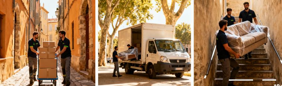 Contraintes logistiques du déménagement dans les quartiers historiques de Perpignan avec ruelles étroites pavées