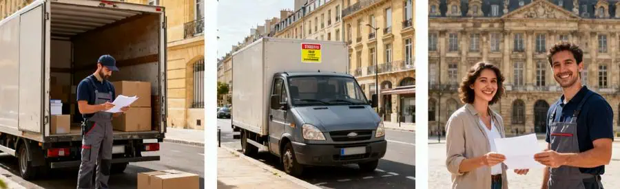 Organisation des formalités et autorisations de stationnement pour camion de déménagement dans le centre de Bordeaux