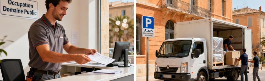 Démarches administratives et autorisation stationnement camion déménagement à Aix-en-Provence