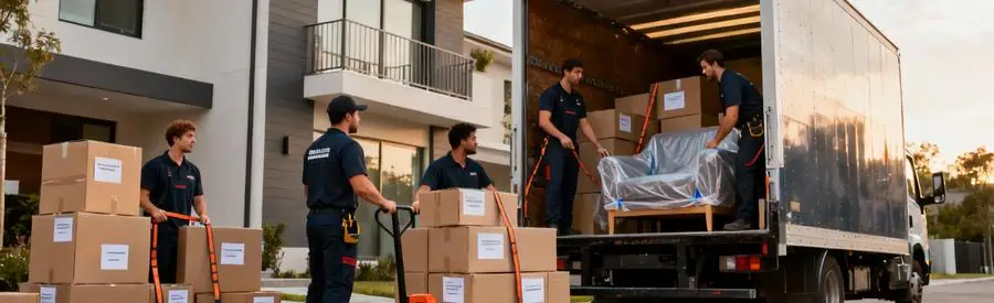 Équipe de déménageurs professionnels chargeant un camion avec soin à Combs-la-Ville, garantie qualité service