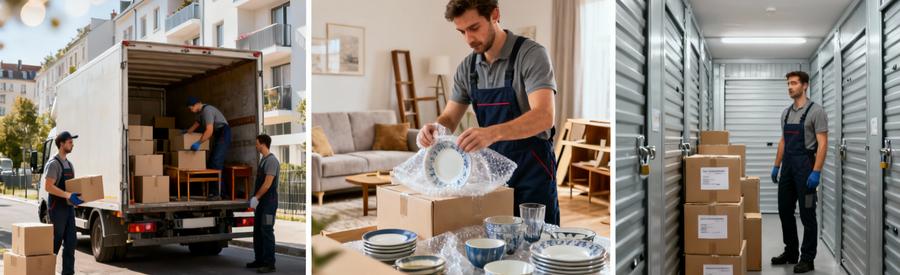 Trois formules de services déménagement à Suresnes : chargement, emballage premium et garde-meubles sécurisé
