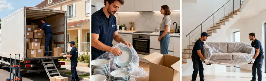 Trois formules de déménagement à Combs-la-Ville : chargement, emballage professionnel et remontage de meubles