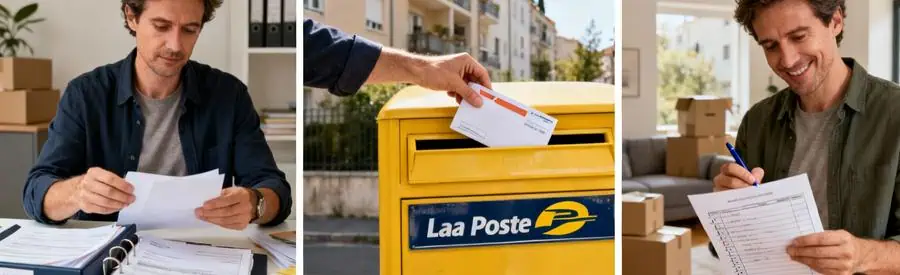 Organisation des démarches administratives et notifications pour changement d'adresse lors d'un déménagement