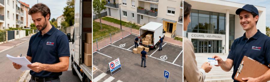 Organisation administrative et réservation stationnement pour déménagement à Brunoy dans l'Essonne