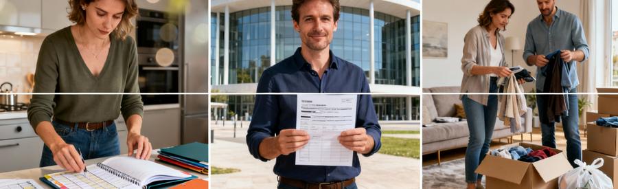 Organisation méthodique d'un déménagement au Mans en trois étapes : planification, démarches mairie, tri objets
