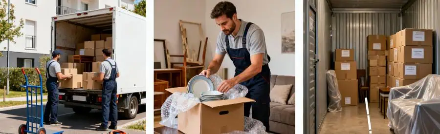 Trois prestations de déménagement à Yerres : transport, emballage premium et garde-meubles sécurisé