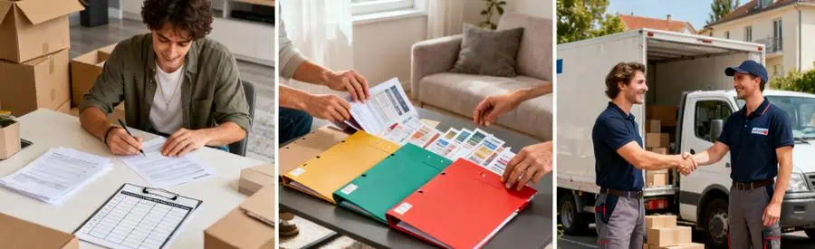 Processus en trois étapes pour comparer les offres de déménagement à Savigny-sur-Orge avec documents et professionnels