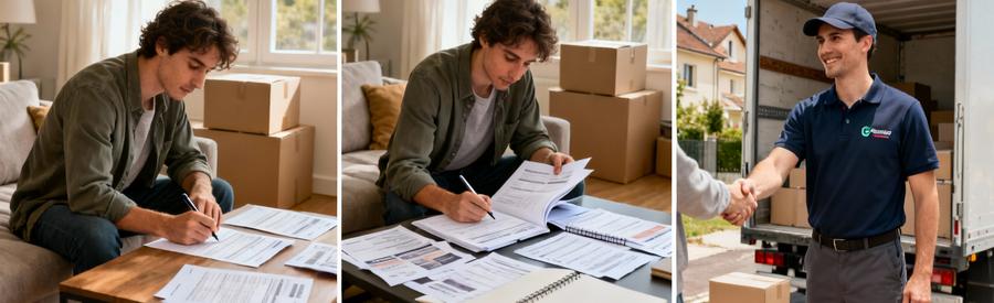 Étapes de mise en relation avec déménageurs à Palaiseau : formulaire, comparaison offres, validation prestataire