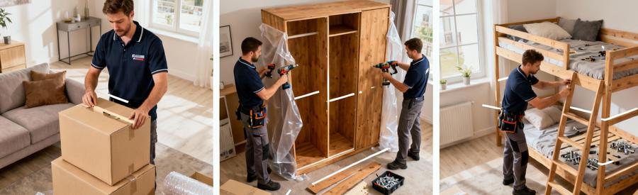 Services Complementaires Demenagement Mulhouse Cartons Montage Services additionnels déménagement Mulhouse : fourniture cartons, démontage et remontage meubles par professionnels