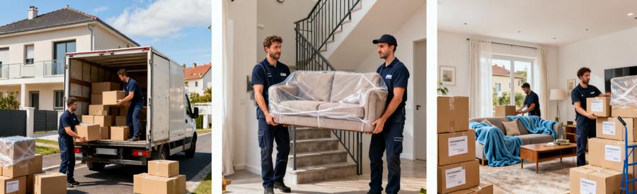 Tarifs Demenagement Configurations Logements Plaisir Trois configurations de logements pour déménagement à Plaisir : maison, appartement étage, rez-de-chaussée