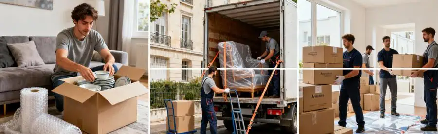 Trois Formules Service Demenagement Angers Trois niveaux de service pour déménagement à Angers : autonome, assisté et complet avec professionnels
