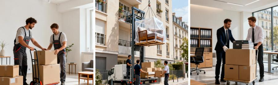 Types Demenagement Studio Immeuble Bureaux Champs Sur Marne Trois types de déménagements à Champs-sur-Marne : studio, immeuble avec monte-meuble et bureaux professionnels