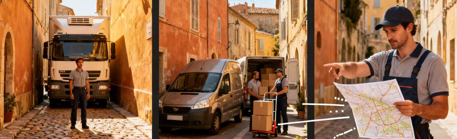 Adaptation des véhicules de déménagement aux ruelles étroites du centre historique de Fréjus