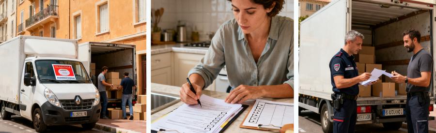 Triptyque stationnement camion déménagement Marseille 3ème : autorisation, documents administratifs, contrôle municipal