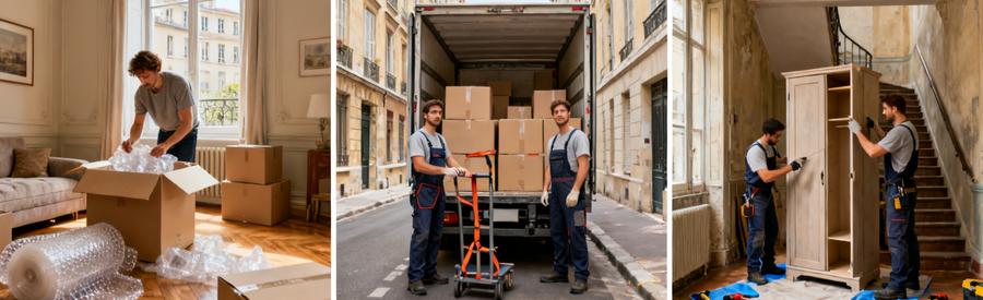 Trois formules de déménagement à Lyon 5ème : emballage autonome, transport standard et service tout compris
