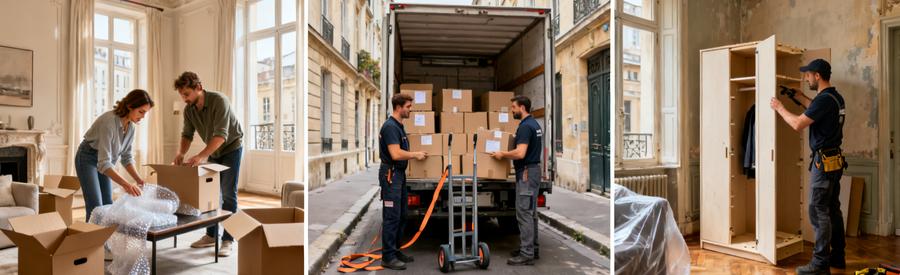 Comparaison Formules Demenagement Lyon 6eme Trois formules de déménagement à Lyon 6ème : emballage, transport et remontage de meubles en appartement haussmannien