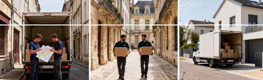 Comparaison des contraintes d'accès pour déménagement entre centre-ville historique et zones résidentielles Mâcon