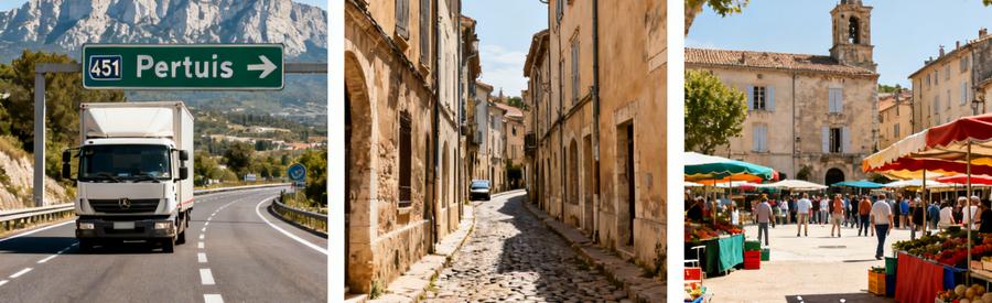 Contraintes Logistiques Demenagement Pertuis Centre Historique Spécificités logistiques du déménagement à Pertuis : accès A51, ruelles étroites et jours de marché