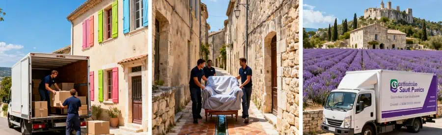 Déménageurs professionnels intervenant dans différentes zones du Vaucluse urbaines et rurales