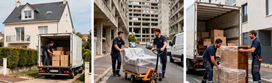 Déménageurs professionnels intervenant entre Montivilliers et Le Havre, zones pavillonnaires et urbaines