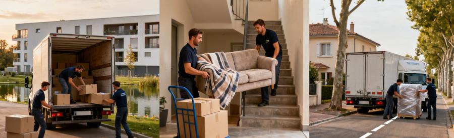 Déménageurs intervenant dans différents quartiers et zones résidentielles de Meyzieu et communes limitrophes