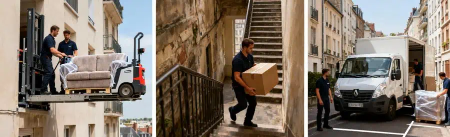 Equipements Demenagement Immeubles Sotteville Rouen Monte-meubles et équipements professionnels pour déménagement en immeuble collectif à Sotteville-lès-Rouen