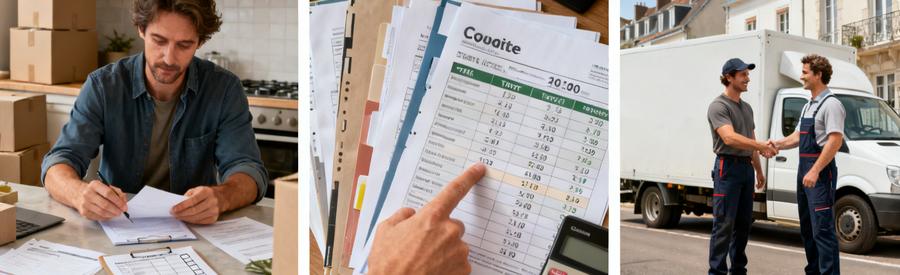 Processus Comparaison Offres Demenagement Dieppe Processus complet de demande et comparaison d'offres de déménagement à Dieppe en trois étapes